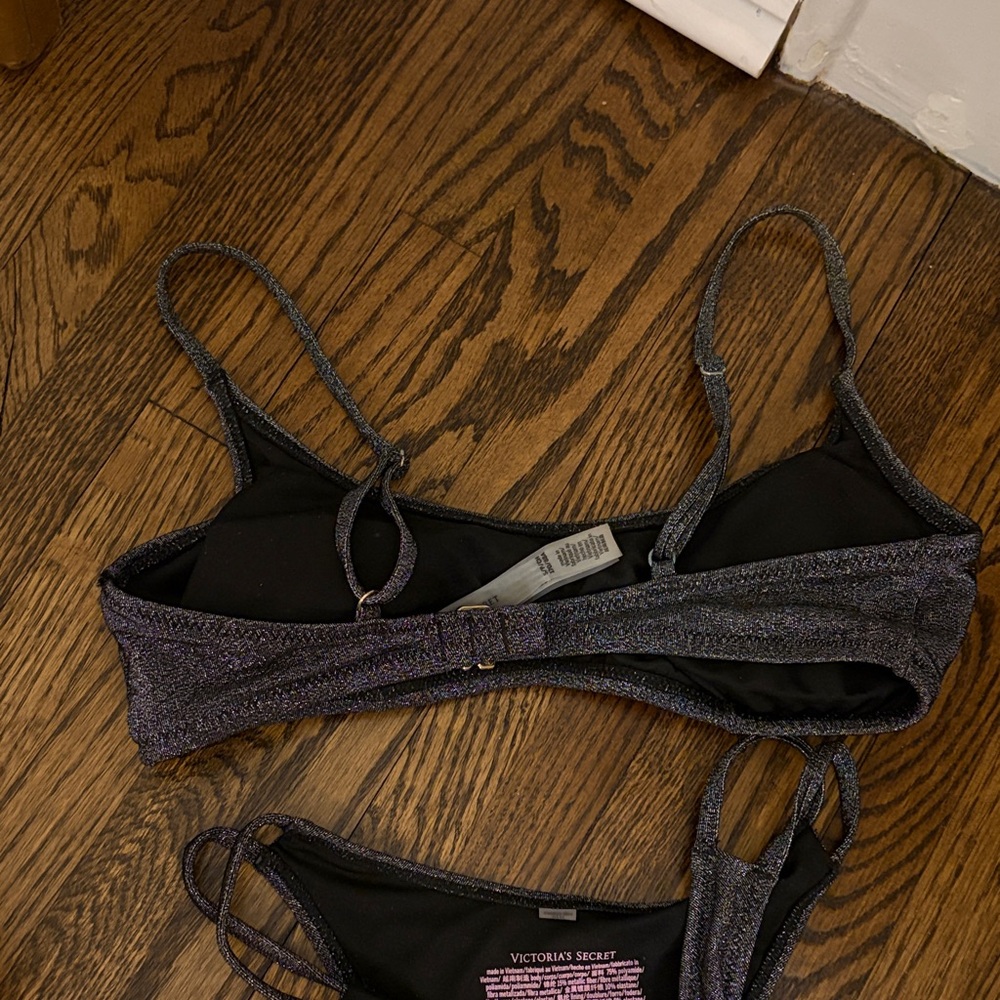 Victoria's Secret Sparkle Black Bikini Set - Picture 4 of 4